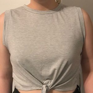 Sleeveless crop top